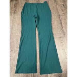 IMAN Global Chic Runway Jersey Pull-On Pants Green Large Tall Long Dressy